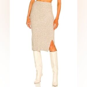 Revolve Late Lunch Knit Sweater Skirt in Stone SNDYS Winter Dressy Layering